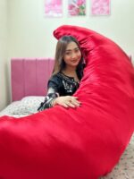 Moon Pillow With Free  Maroon Colour  কাভার - Image 5