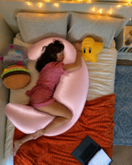 📏 Product Specifications * Product: Premium Solid Fiber Moon Pillow With Baby Pink Colour Cover Pillow * Size: ৫ ফুট (লম্বা ৬০ ইঞ্চি ) × ২৩ ইঞ্চি (চওড়া) * Filling: Premium Solid Fiber * Cover Material: Premium Satin Fabric * Cover: Washable & Removable * Shape: Moon / Crescent Shape * Weight: ৫ কেজি (১০০-২০০ গ্রাম কম বেশি হতে পারে) * Guarantee: ৫ বছরের Solid Fiber Guarantee * Cover Colour : Baby Pink Cover