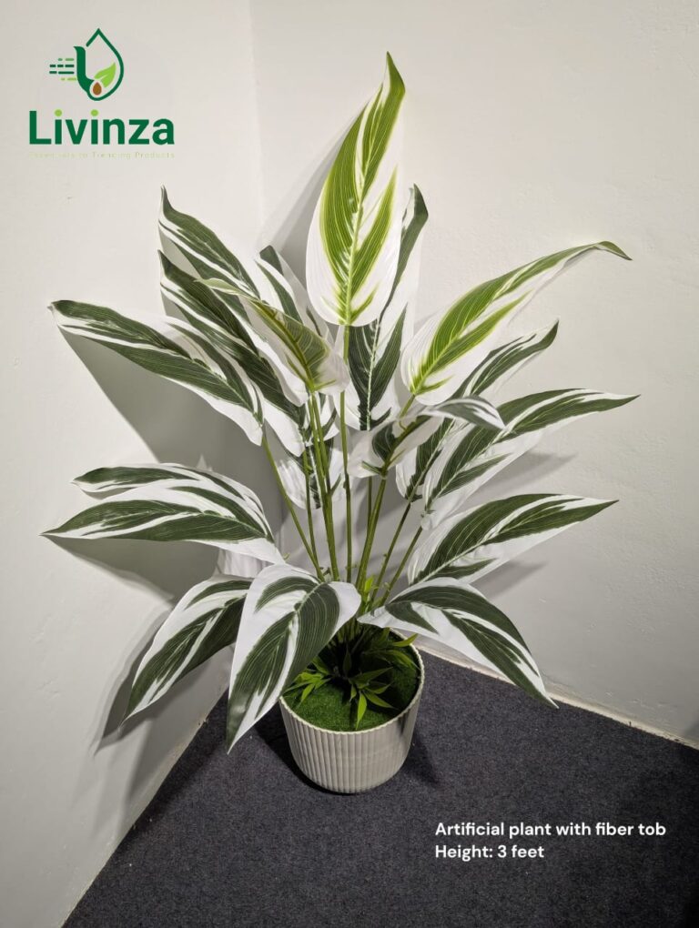 লিভিনজার Premium 3 Feet Artificial Green Plant। ঘর, অফিস, শোরুম ও বিভিন্ন ইনডোর স্পেসে ন্যাচারাল সবুজের সুন্দর লুক দিতে উপযোগী।