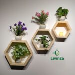 Hexagon + Room + Square Wall Shelf Combo | Stylish Wall Decor