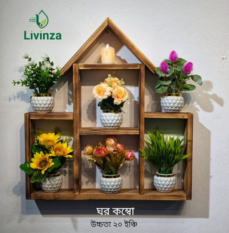 Hexagon + Room + Square Wall Shelf Combo | Stylish Wall Decor