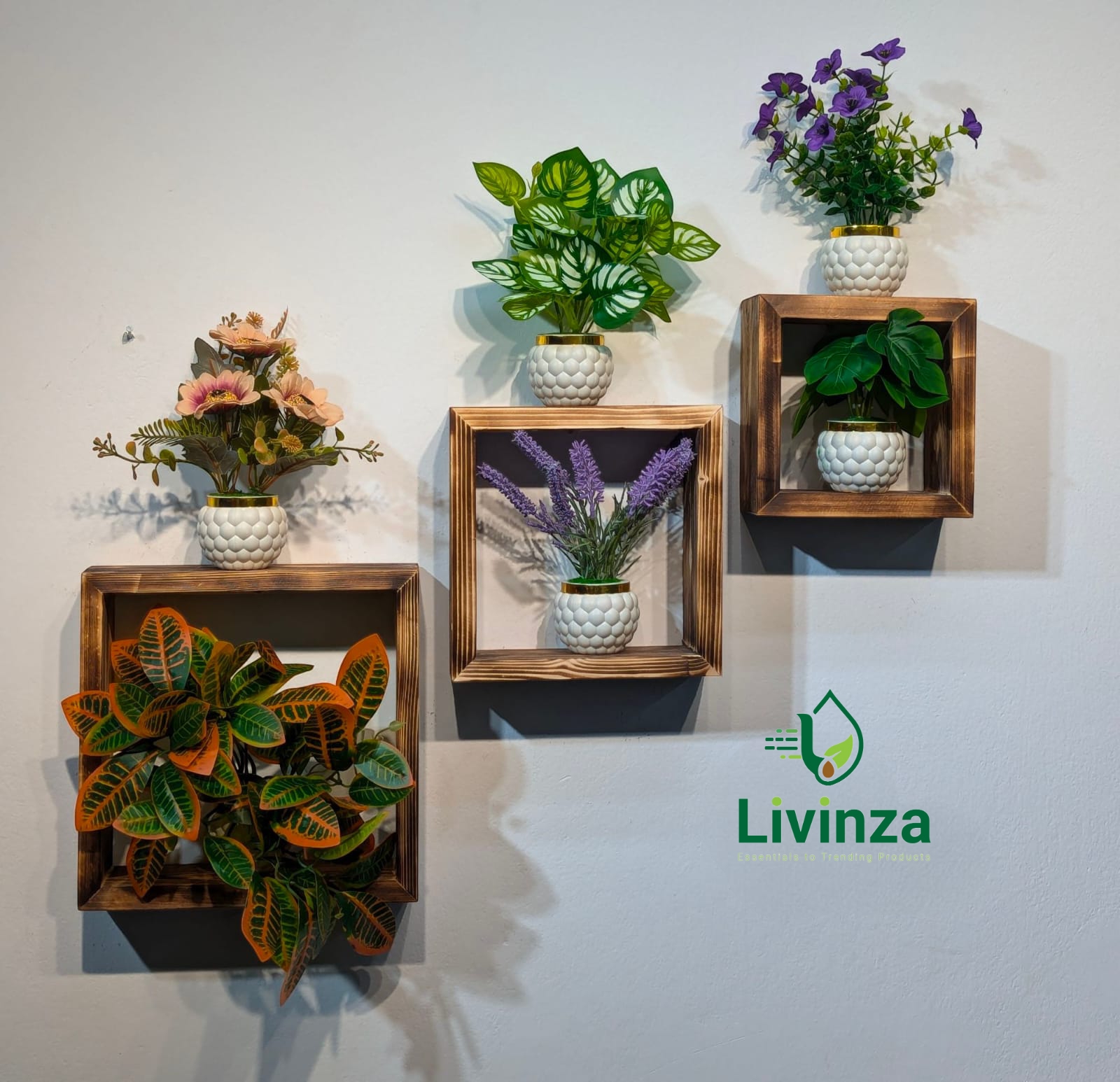 Hexagon + Room + Square Wall Shelf Combo | Stylish Wall Decor Hexagon + Room + Square Wall Shelf Combo | Stylish Wall Decor